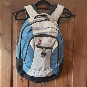 SwissGear Black, Blue, and Gray Backpack